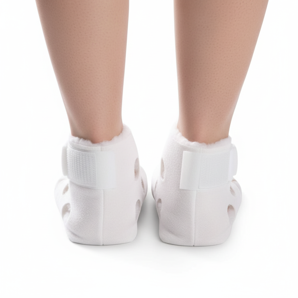 Back view of heel protector