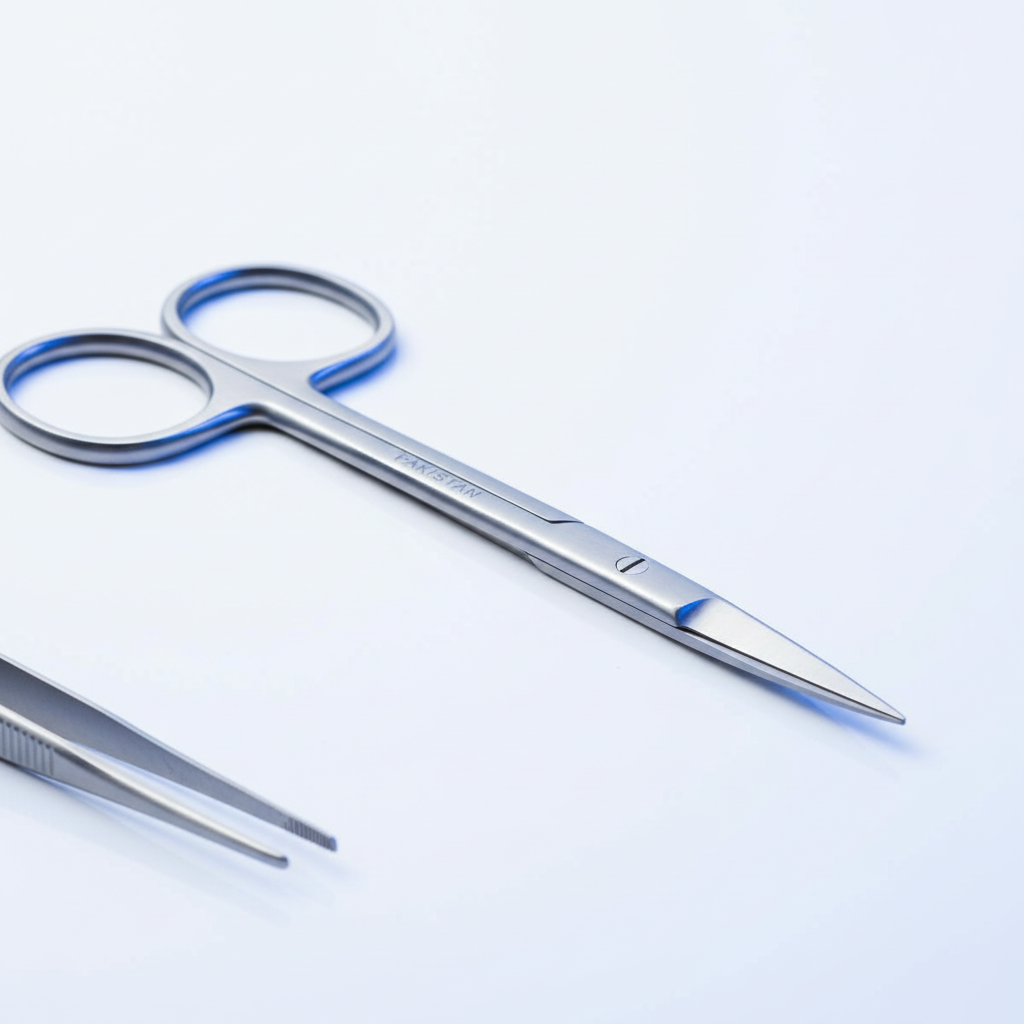 Close-up of surgical scissors