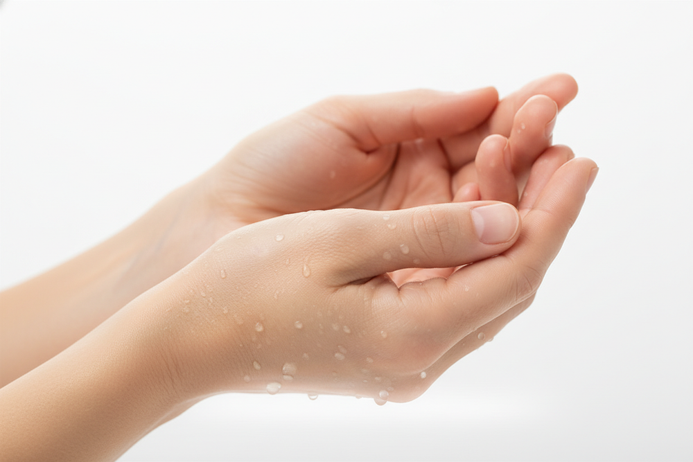 Moisturized Hands Close-Up