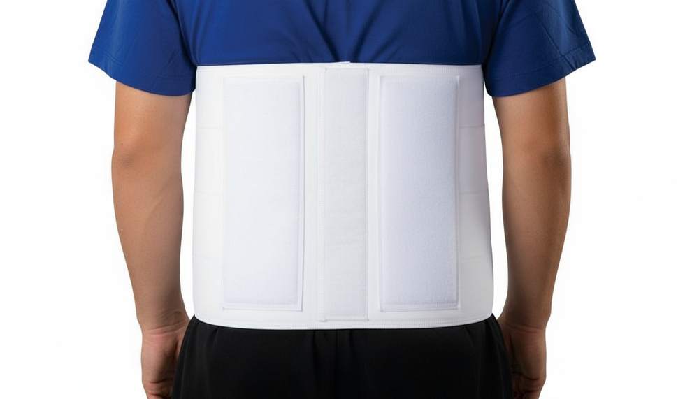 Back view showing closure system