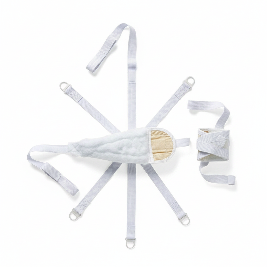 Top-down overhead view of full strap layout