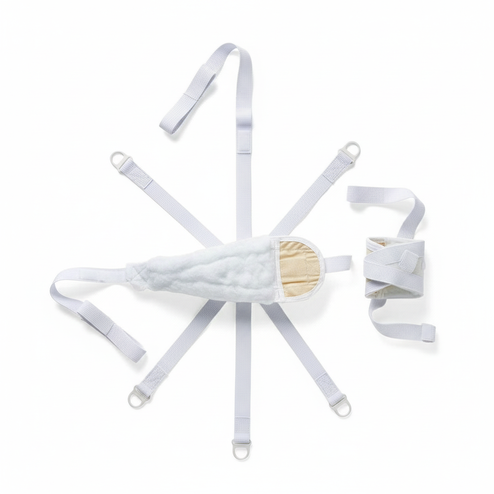 Top-down overhead view of full strap layout