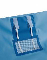 Hook-and-loop line holders detail