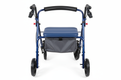 Top-down view of handles and basket