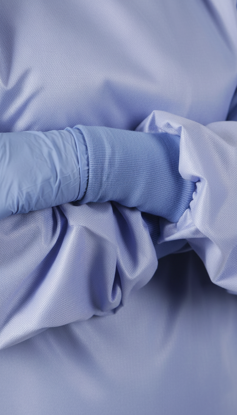 Blockade Backless Cover Gowns - Fluid-Resistant Medical Protection with Static Control