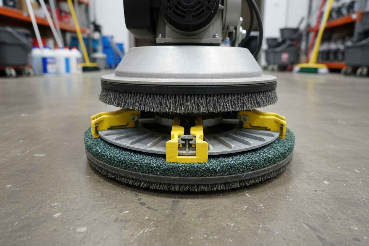 Pad attached to machine