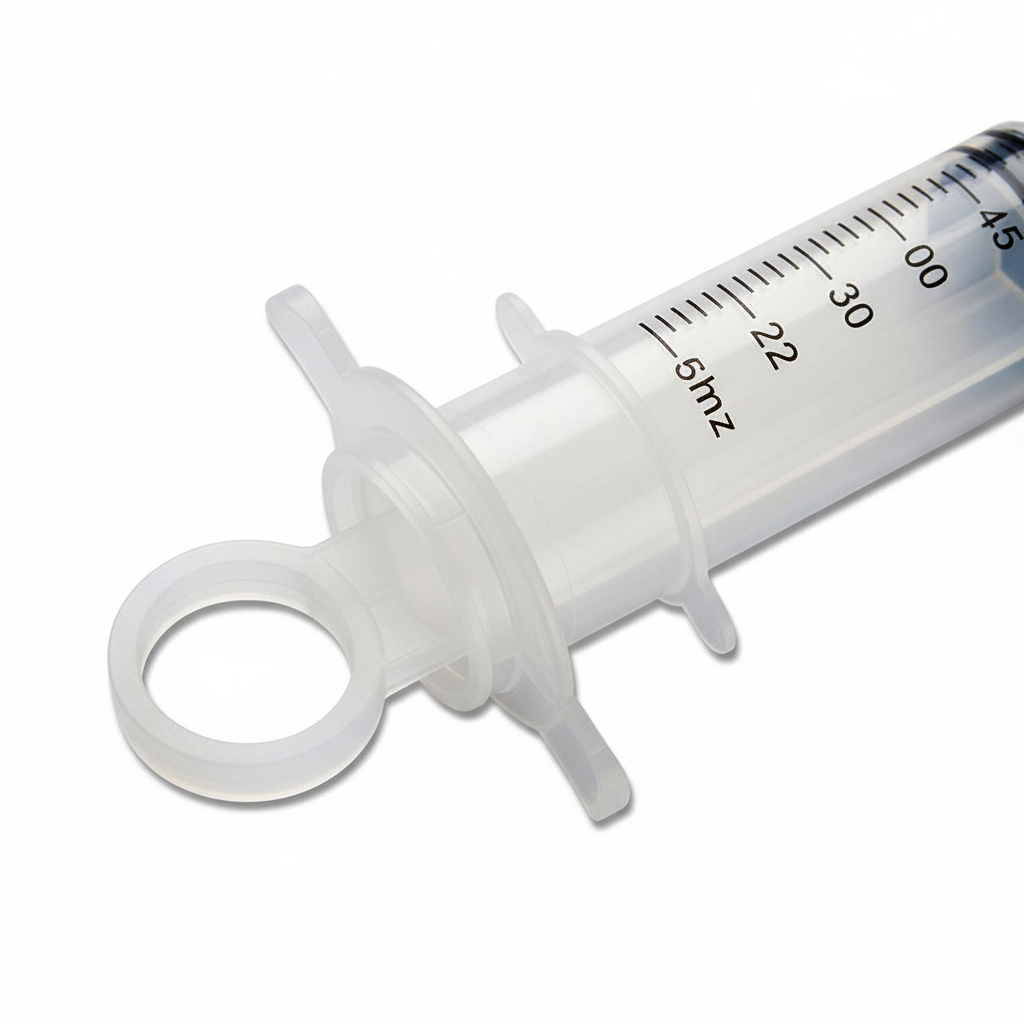 Thumb ring and graduations detail