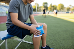 Instant Cold Pack Usage - Applied to Knee Injury