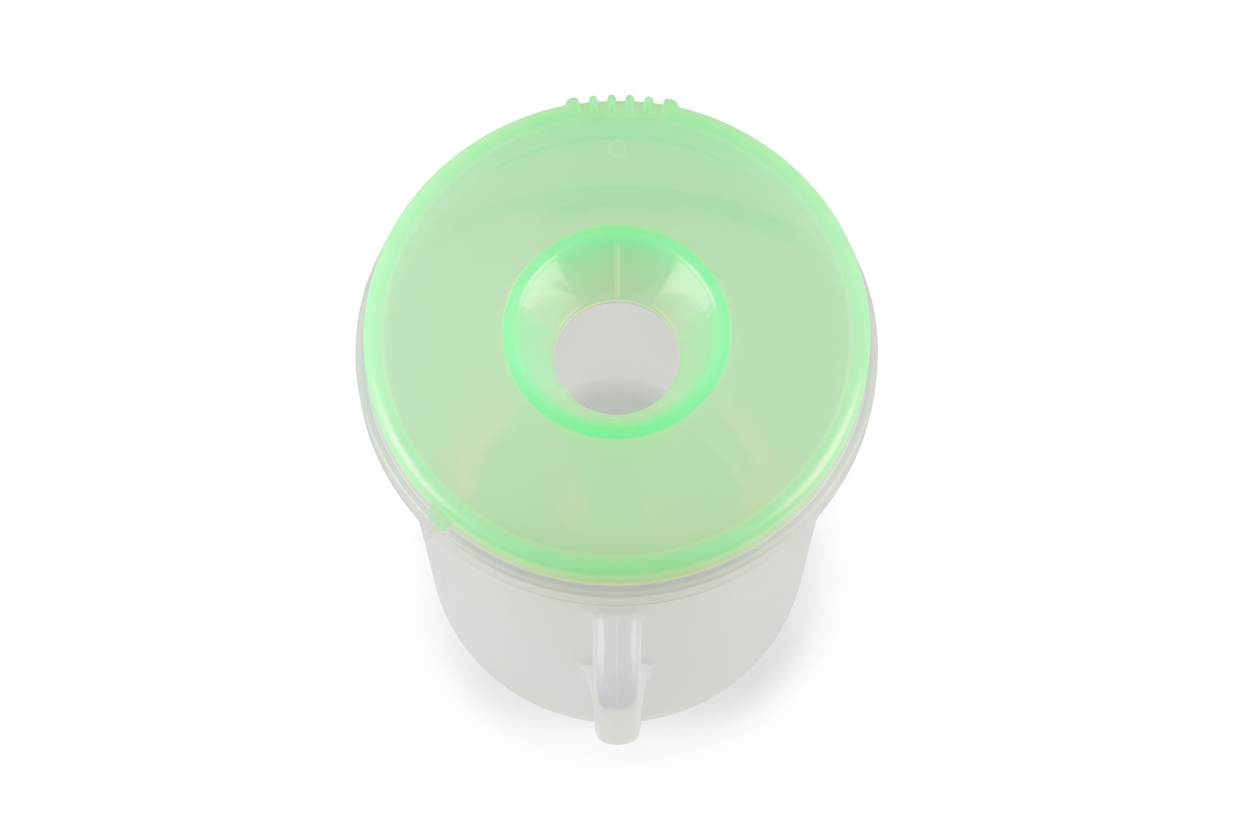 Top view showing lid