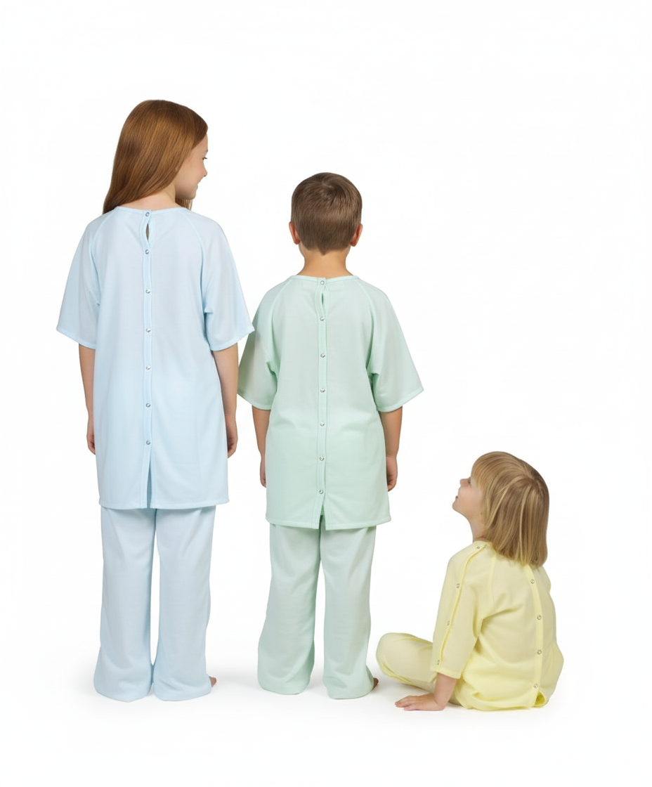 Back View with Snap Closures