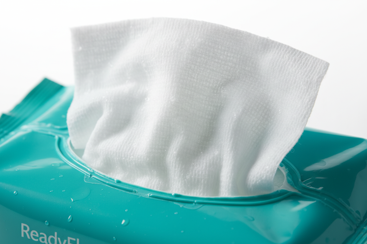 ReadyFlush Wipes - Close-Up Texture Detail