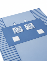 Hook-and-loop line holders detail