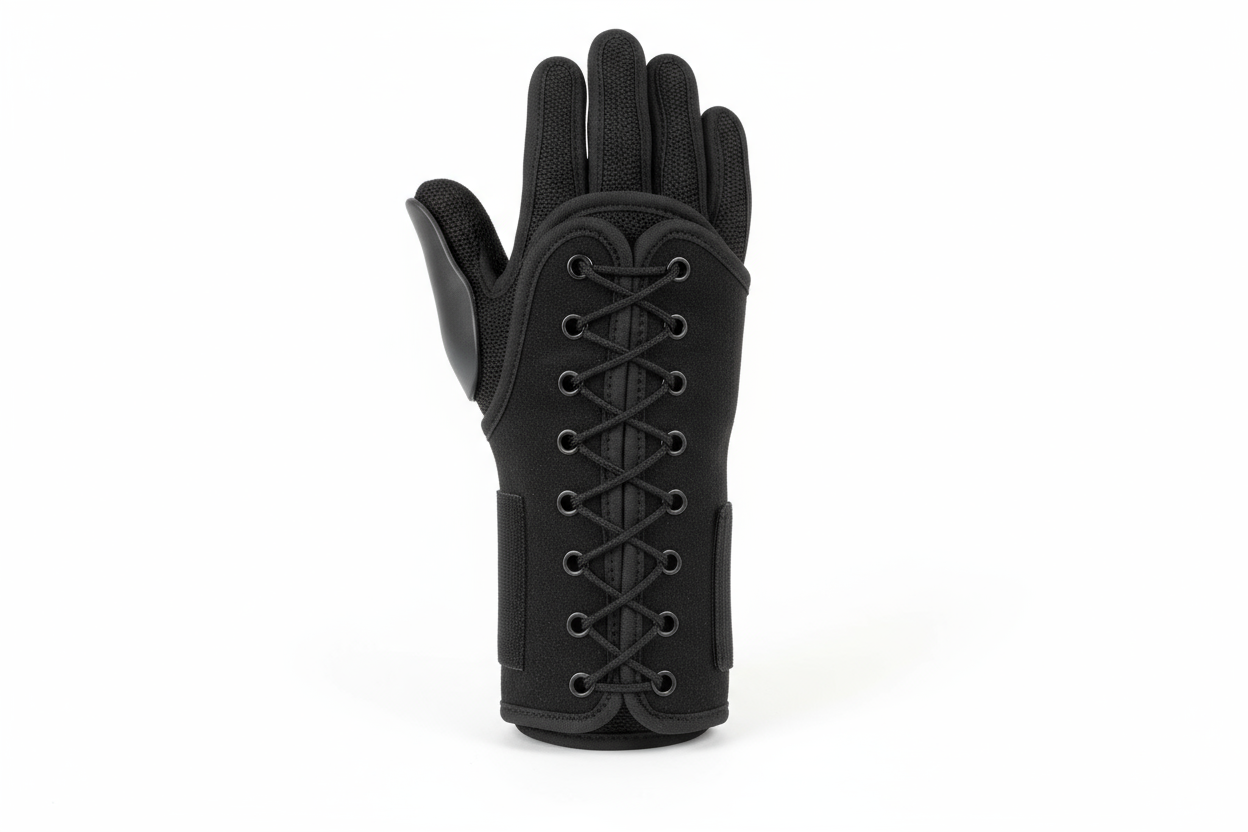 Front view of wrist lacer