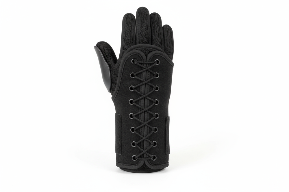 Front view of wrist lacer