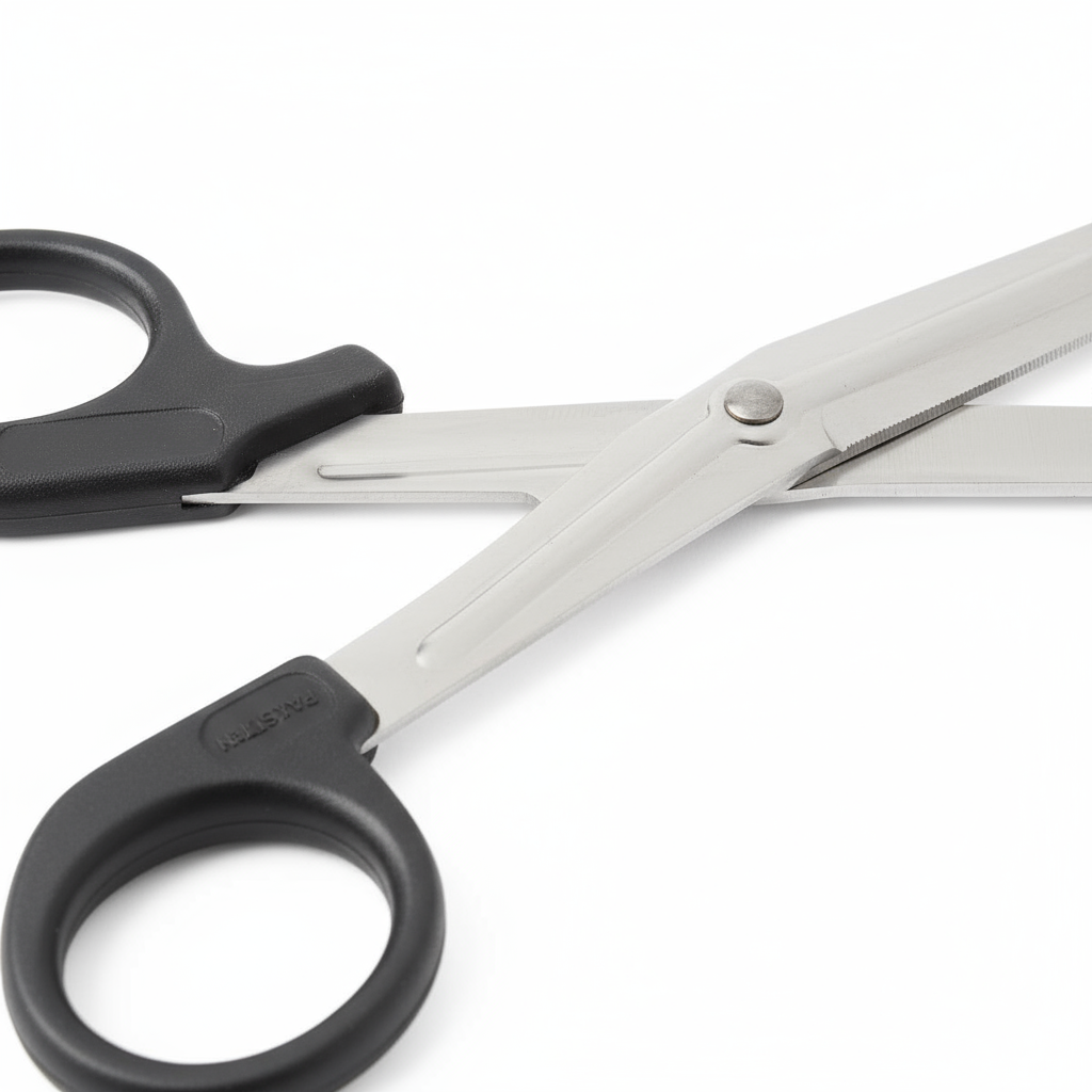 Close-up blade detail view