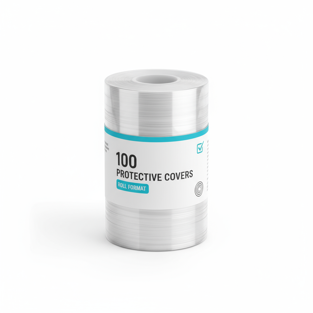 Roll of 100 covers with packaging
