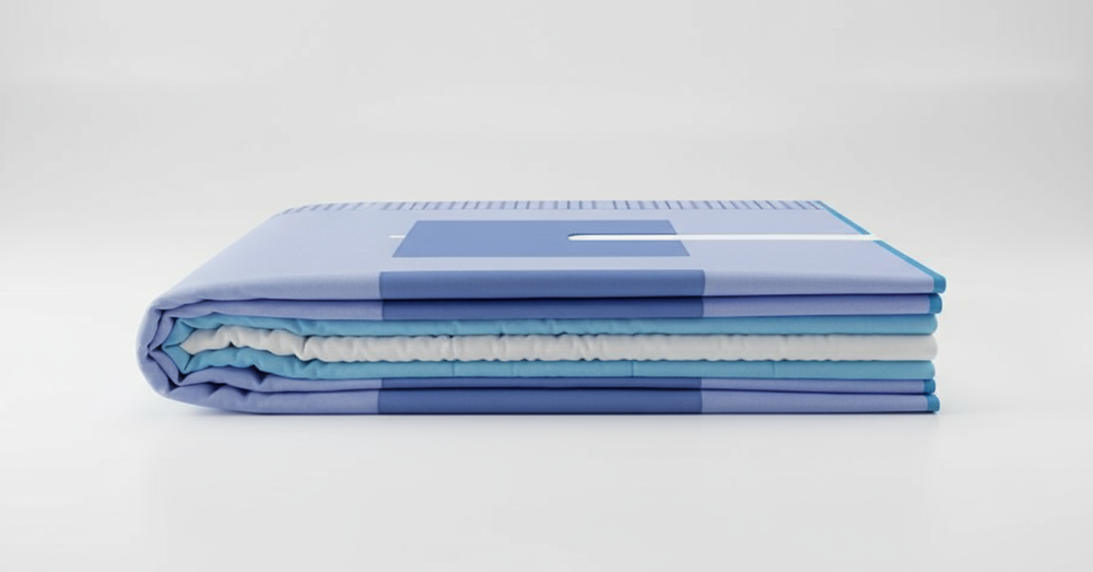 Side view showing reinforced layers