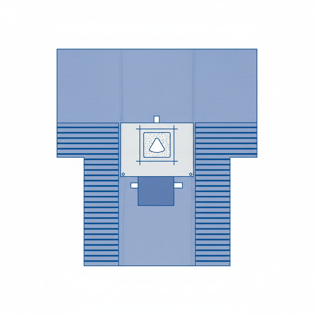 Full drape overhead view