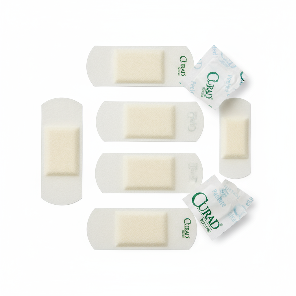 Top-down view of bandage