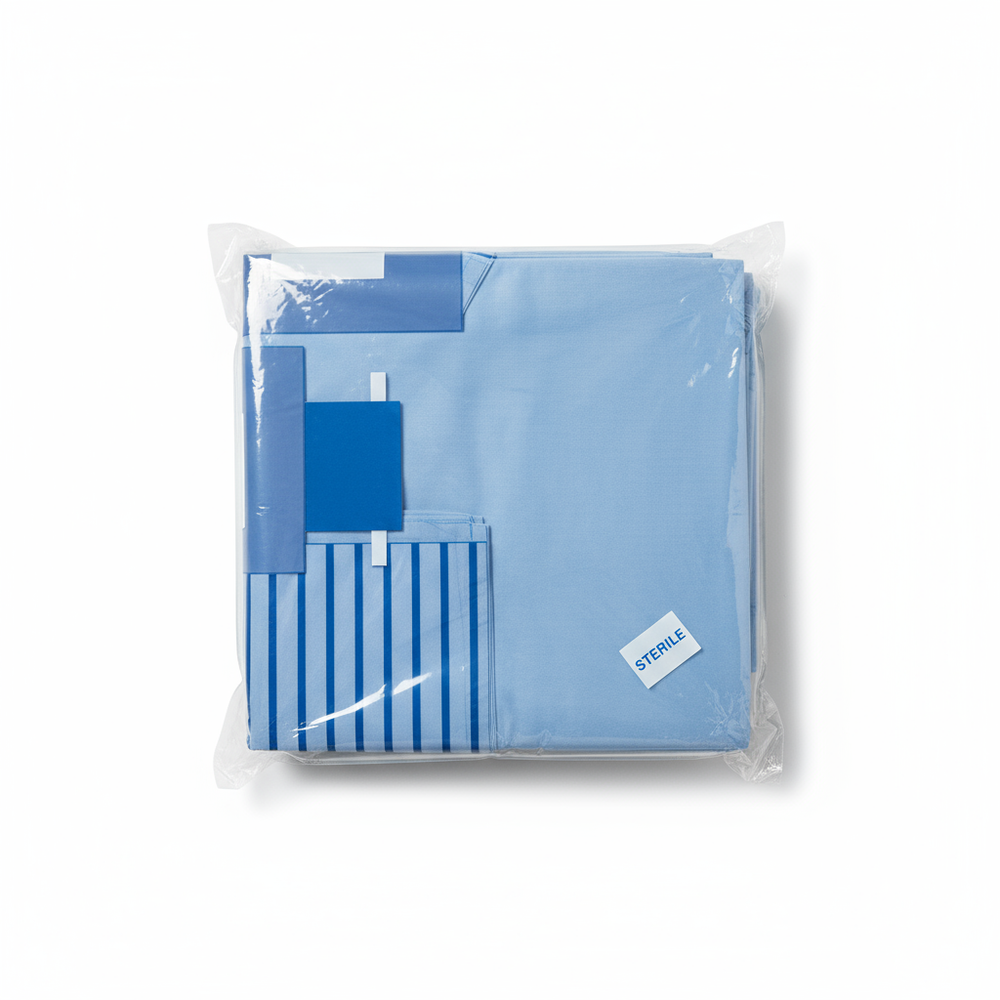 Close-up of gowns and drapes