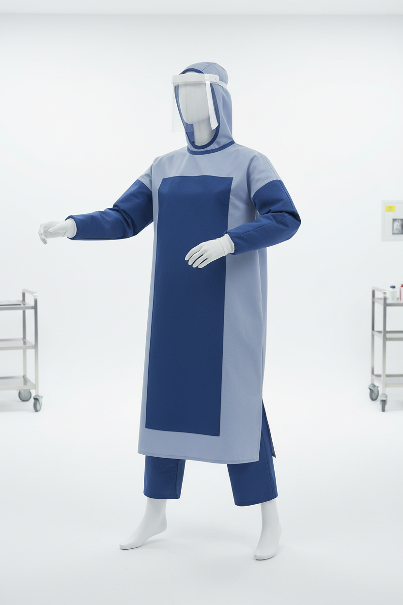 Medical Isolation Gown - Worn View