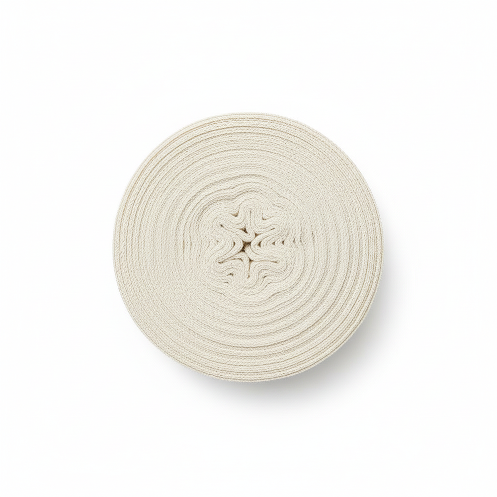 Top-down view of roll