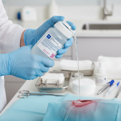 Sterile 0.9% Normal Saline Solution 100mL Bottle - Single-Use Irrigation & Wound Care