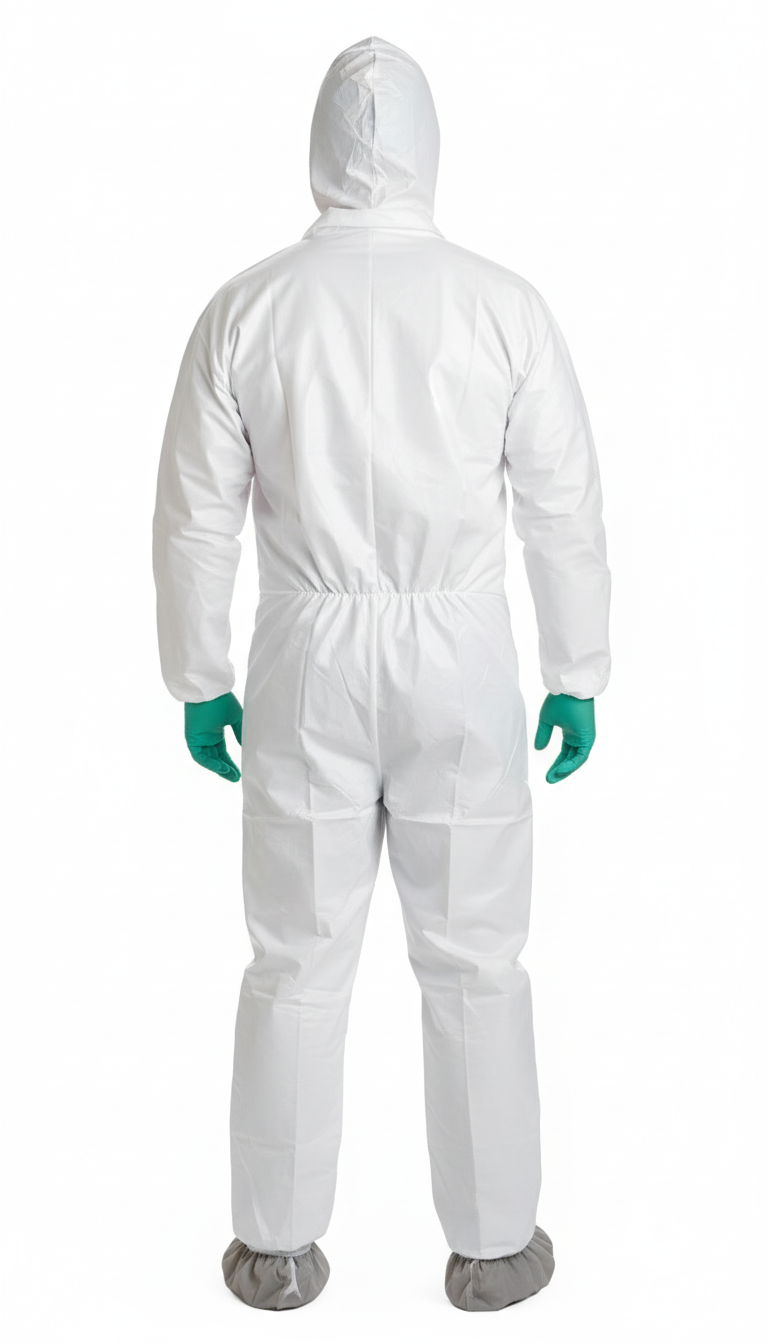 Back view showing elastic gatherings