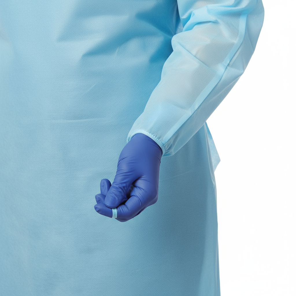 Close-up of thumb loop detail