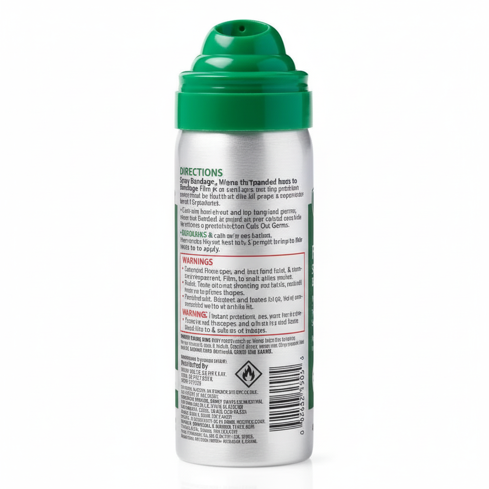 Curad FlexSeal Back View with Instructions