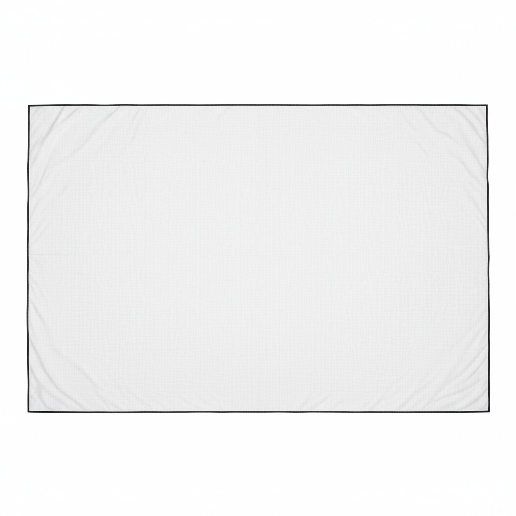 Full drape sheet laid flat - top view