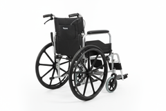 Rear view showing foldable frame