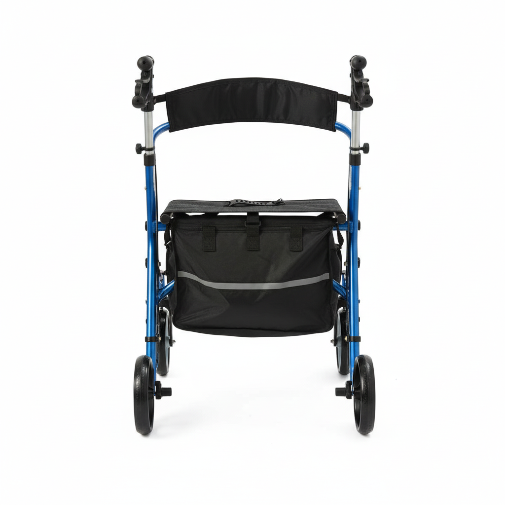 Back view with storage bag