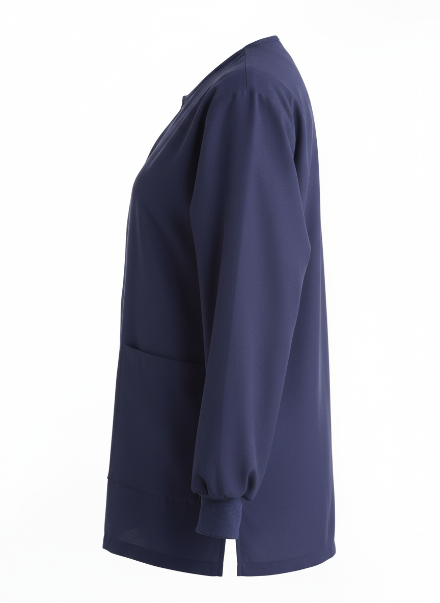 Side profile - Medline scrub jacket