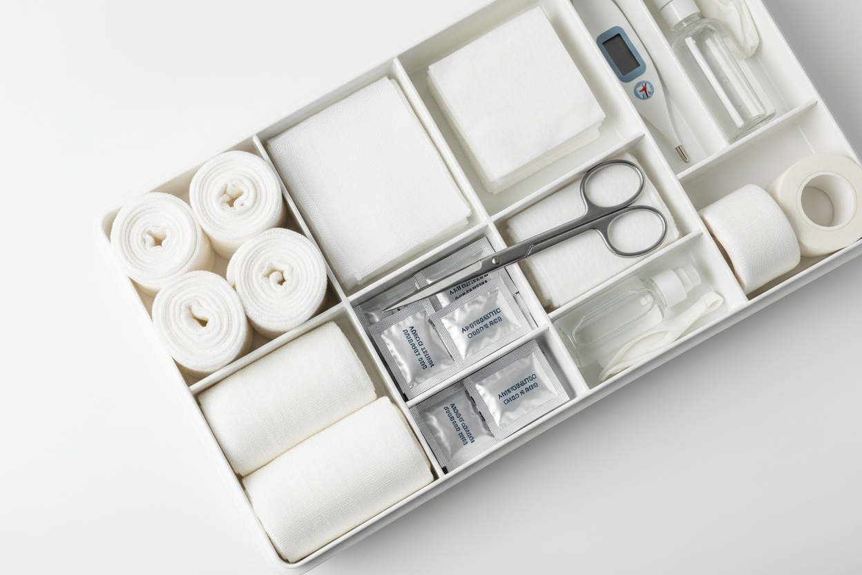 Medical Supplies Detail Close-up