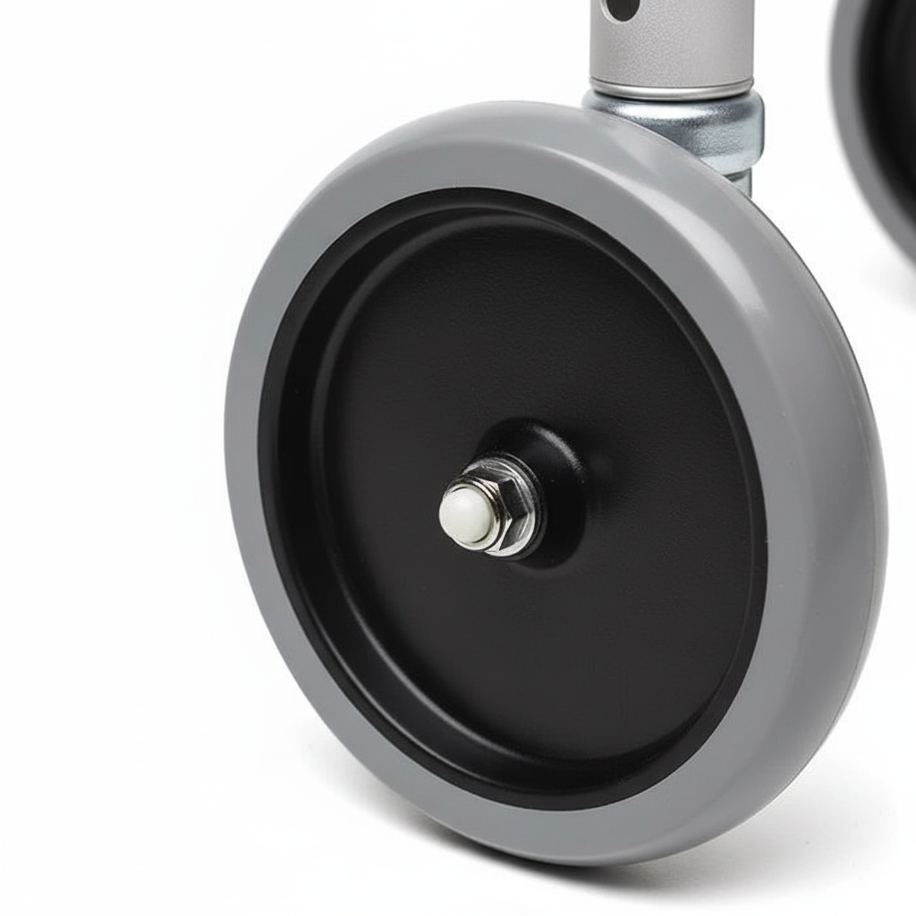 Walker wheels detail close-up