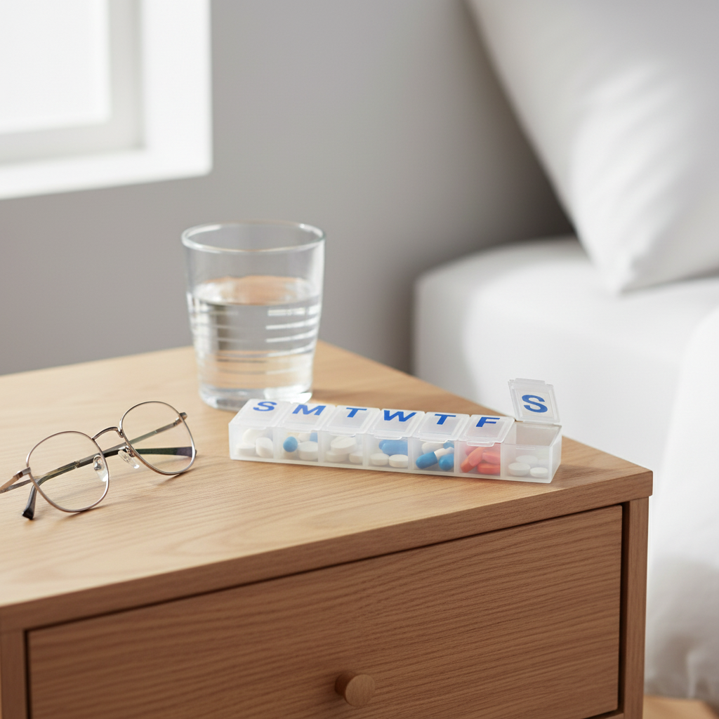 Lifestyle shot on nightstand