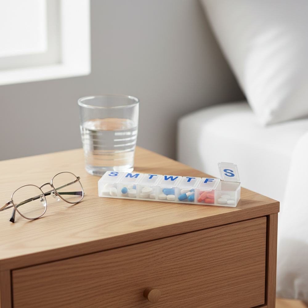 Lifestyle shot on nightstand