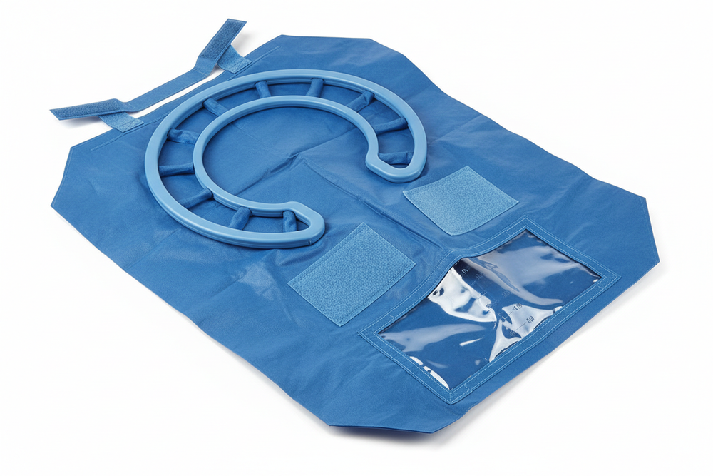 Fluid collection pouch with closure mechanism