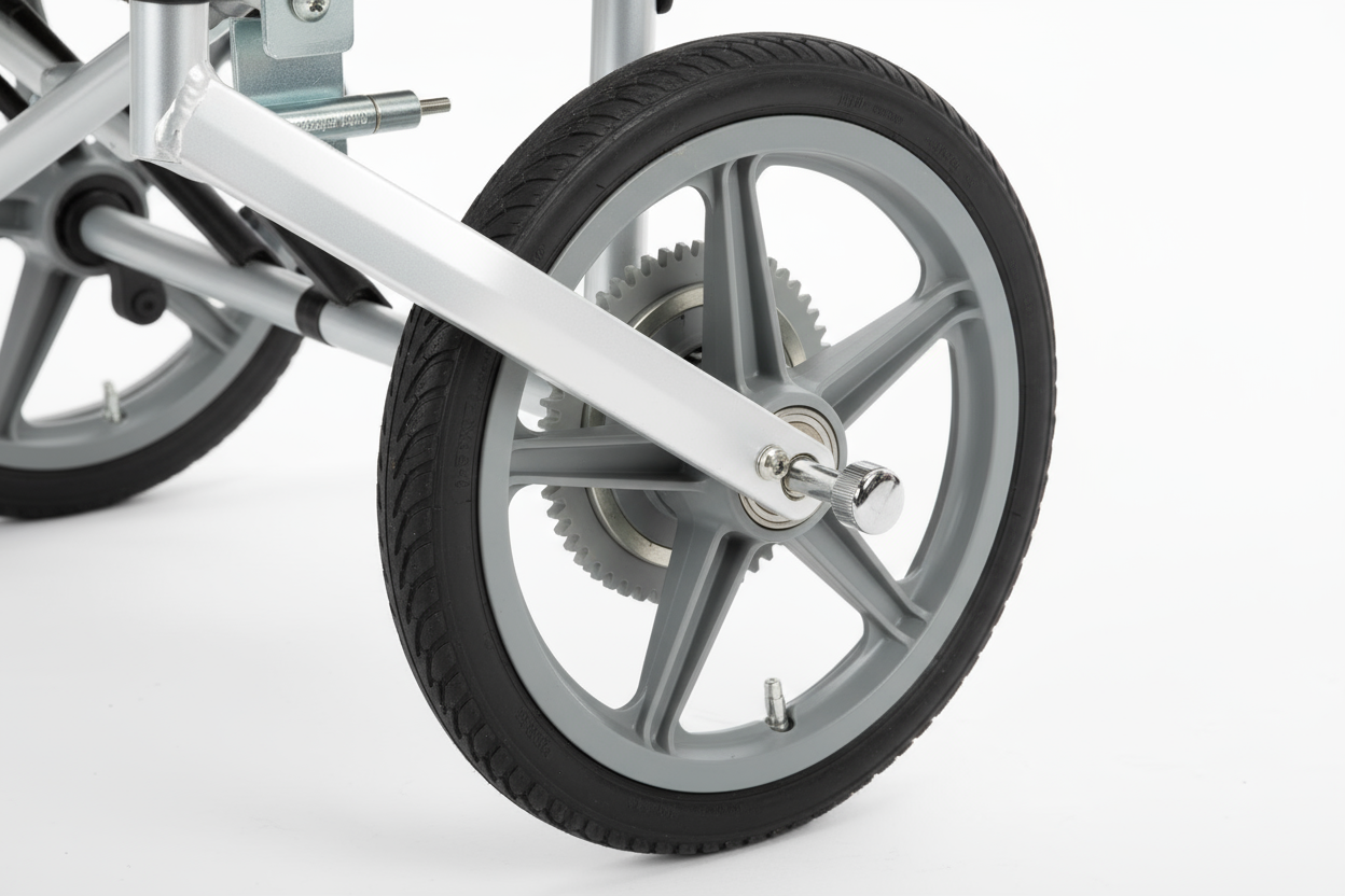 Dual axle detail view