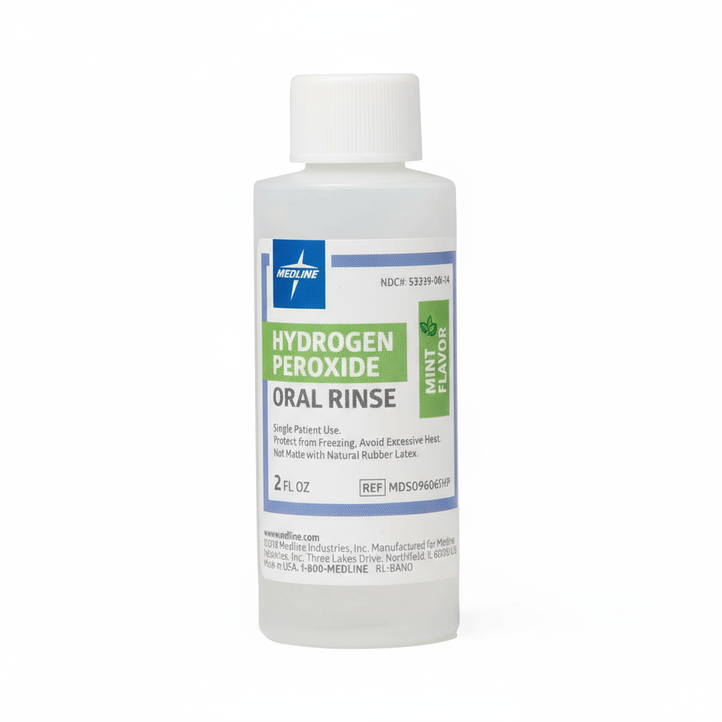 Daily Peroxide Rinse Peroxi-Fresh 1.5% Hydrogen Peroxide Mouthwash - Alcohol-Free Mint Oral ...