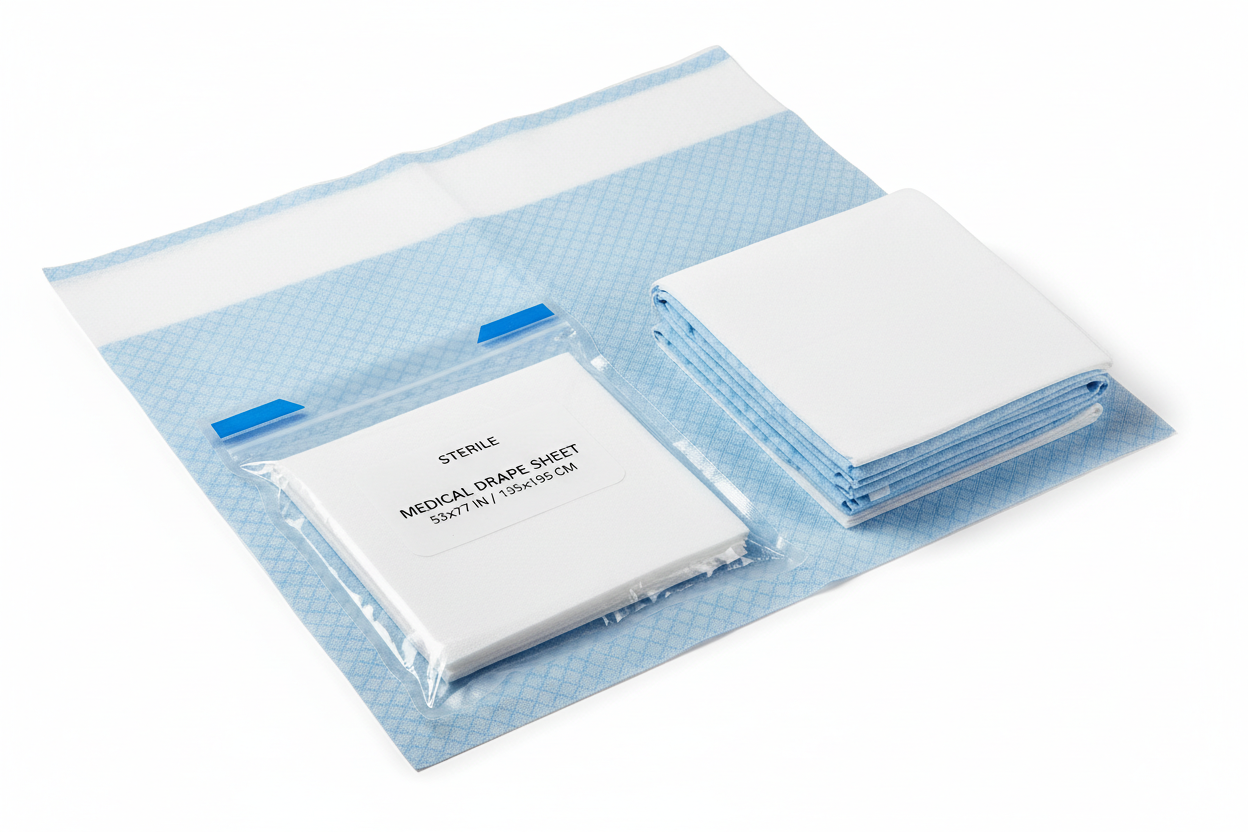 Sterile Drape Sheet in Packaging