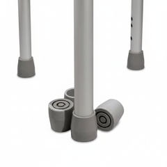 Tips Installed on Walker Legs - Side View