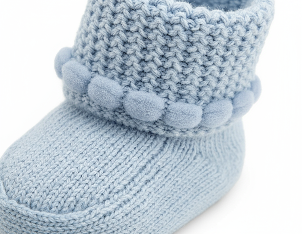 Close-up detail of soft knit fabric texture