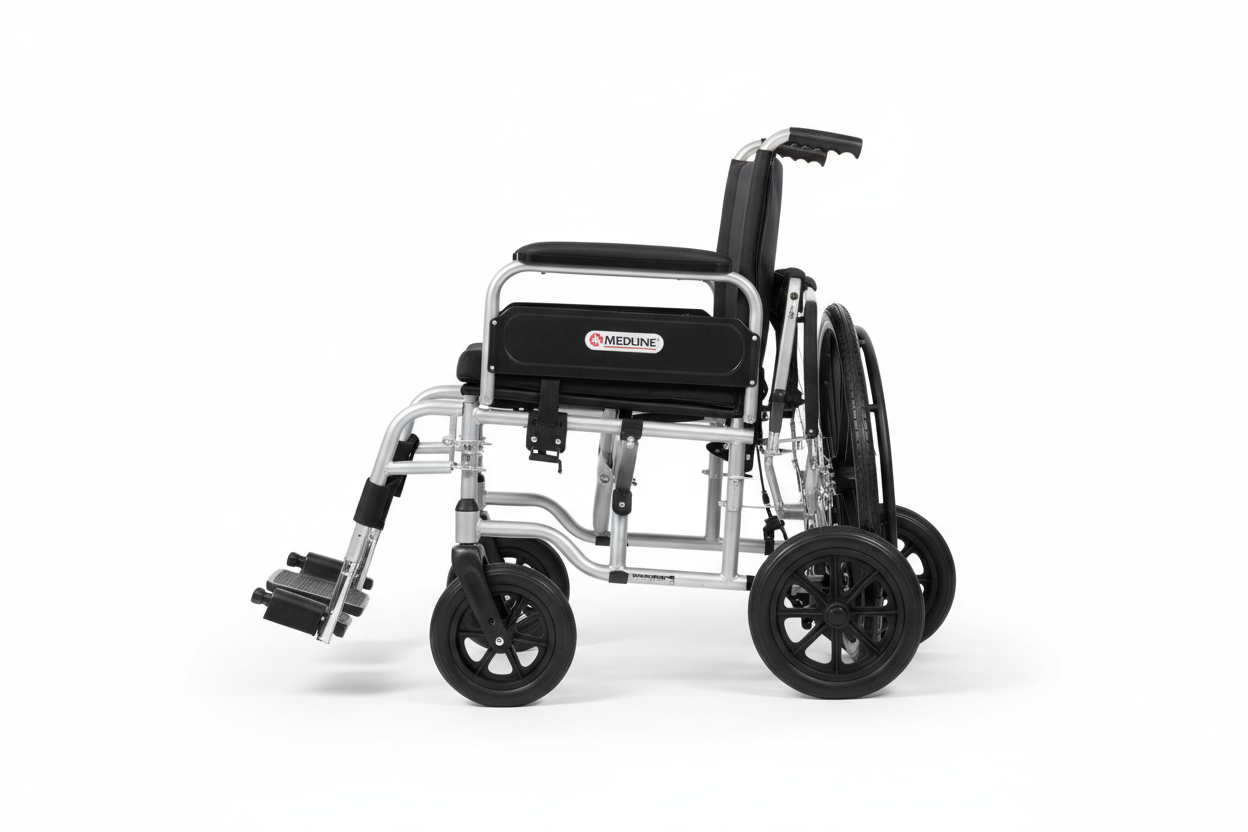 Wheelchair folded for portability