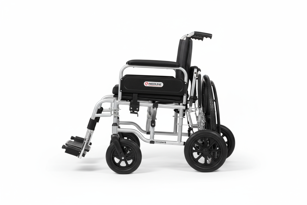 Wheelchair folded for portability