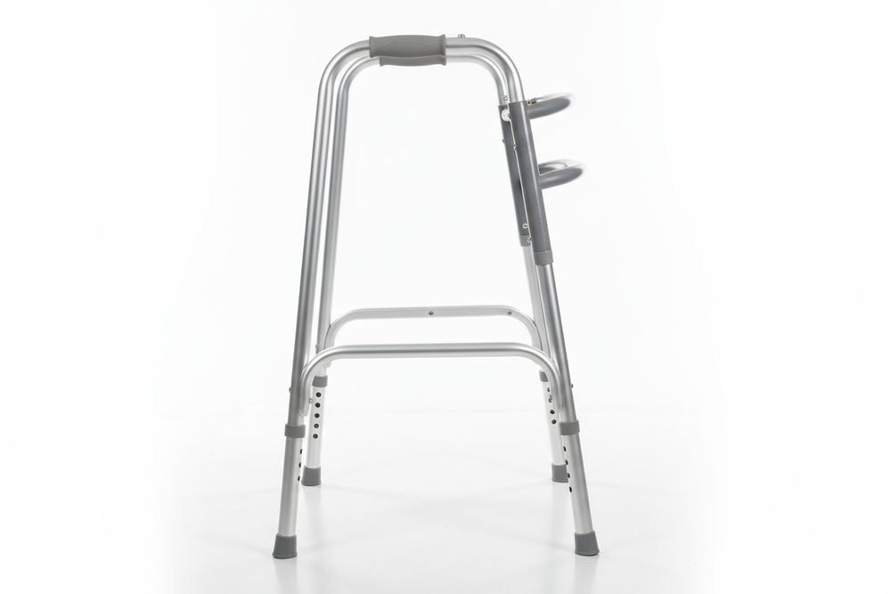 Side angle view of walker