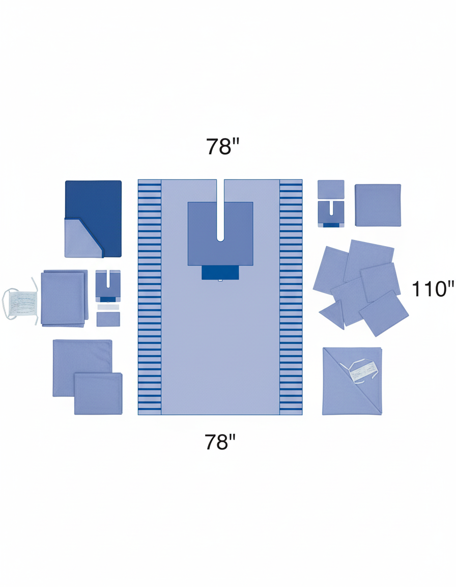 Complete kit layout - all components