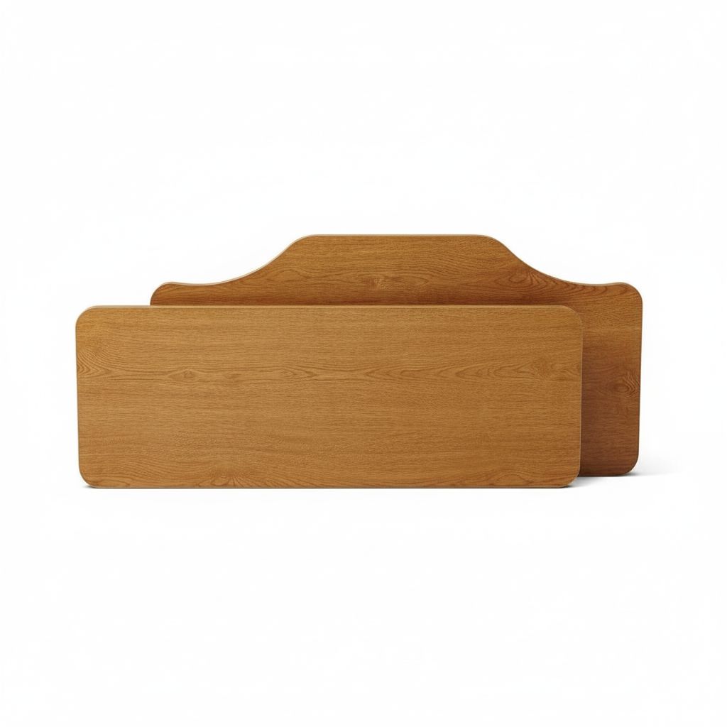 Traditional Headboard and Footboard Set, 36" Wide - Solar Oak Finish (Pair of 2)