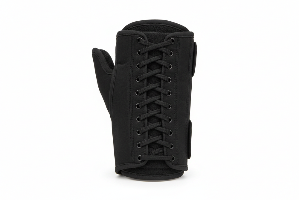 Back view showing lacing system